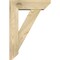 Ekena Millwork Traditional Slat Rough Sawn Bracket w/ Offset Brace, Douglas Fir, 6"W x 18"D x 26"H BKT0604X18X26TRA06RDF - alternate 3